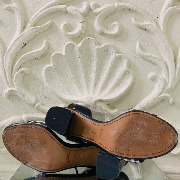 Coach Paige Leather Block Heel Sandals - Picture 5 of 9